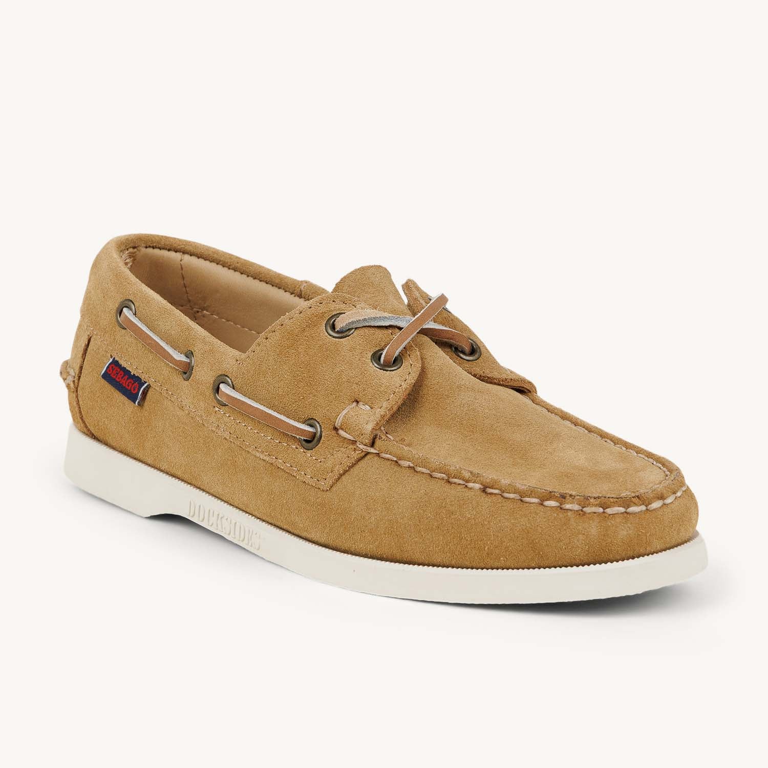 Chaussures bateau Femme SEBAGO PORTAND FLECH Beige