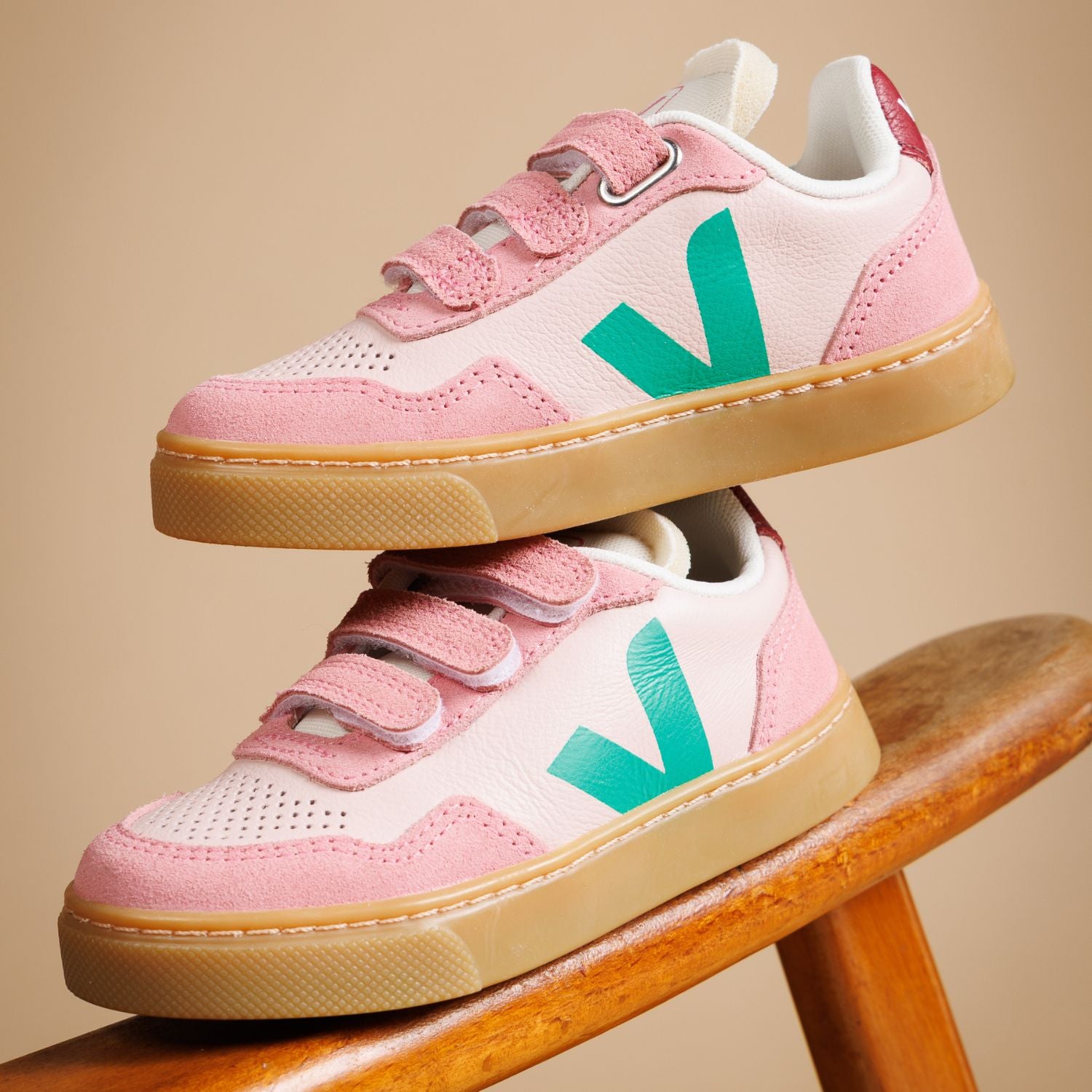 Sneakers SMALL V90 VEJA Enfant Rose