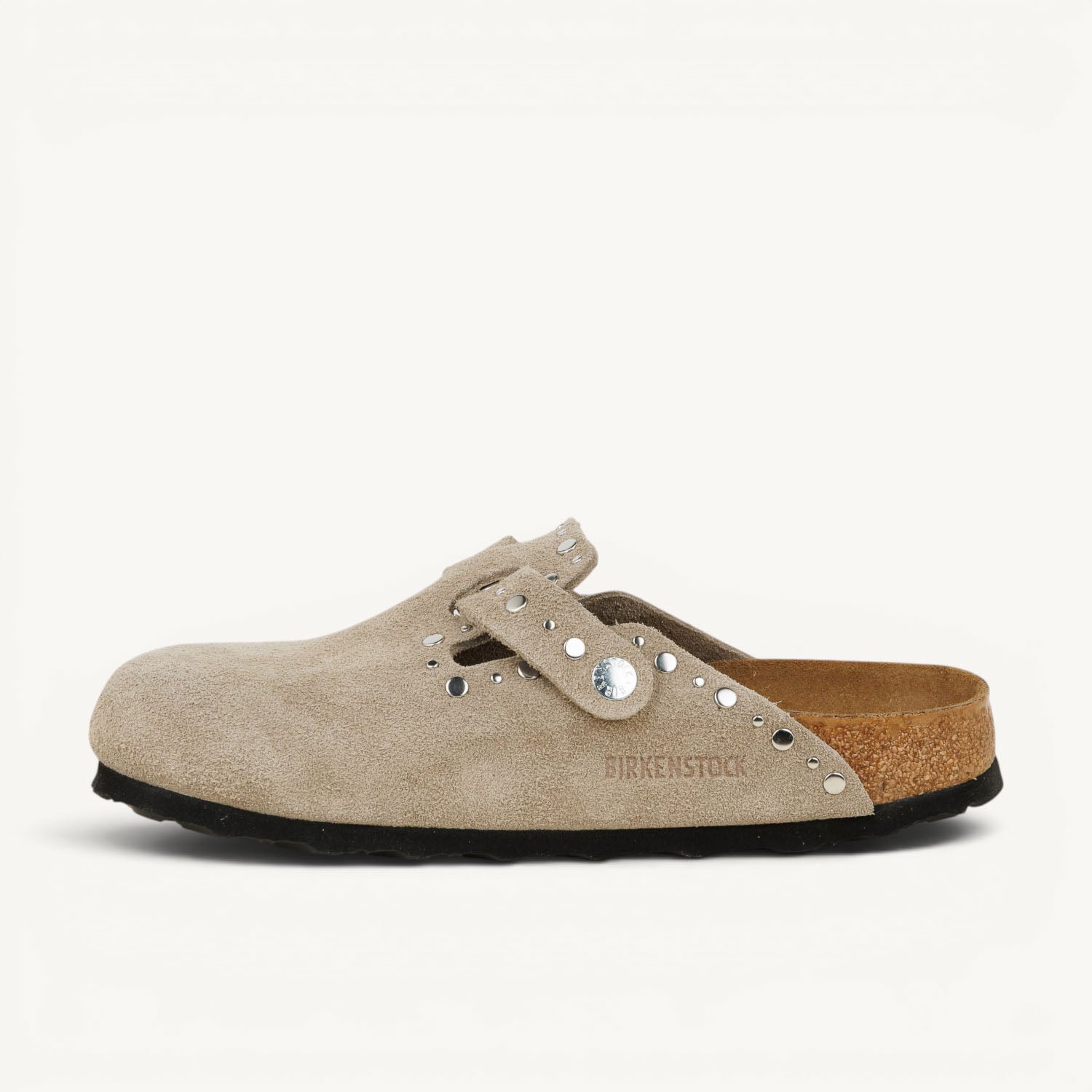 Mules Femme BIRKENSTOCK BOSTON RIVET Beige