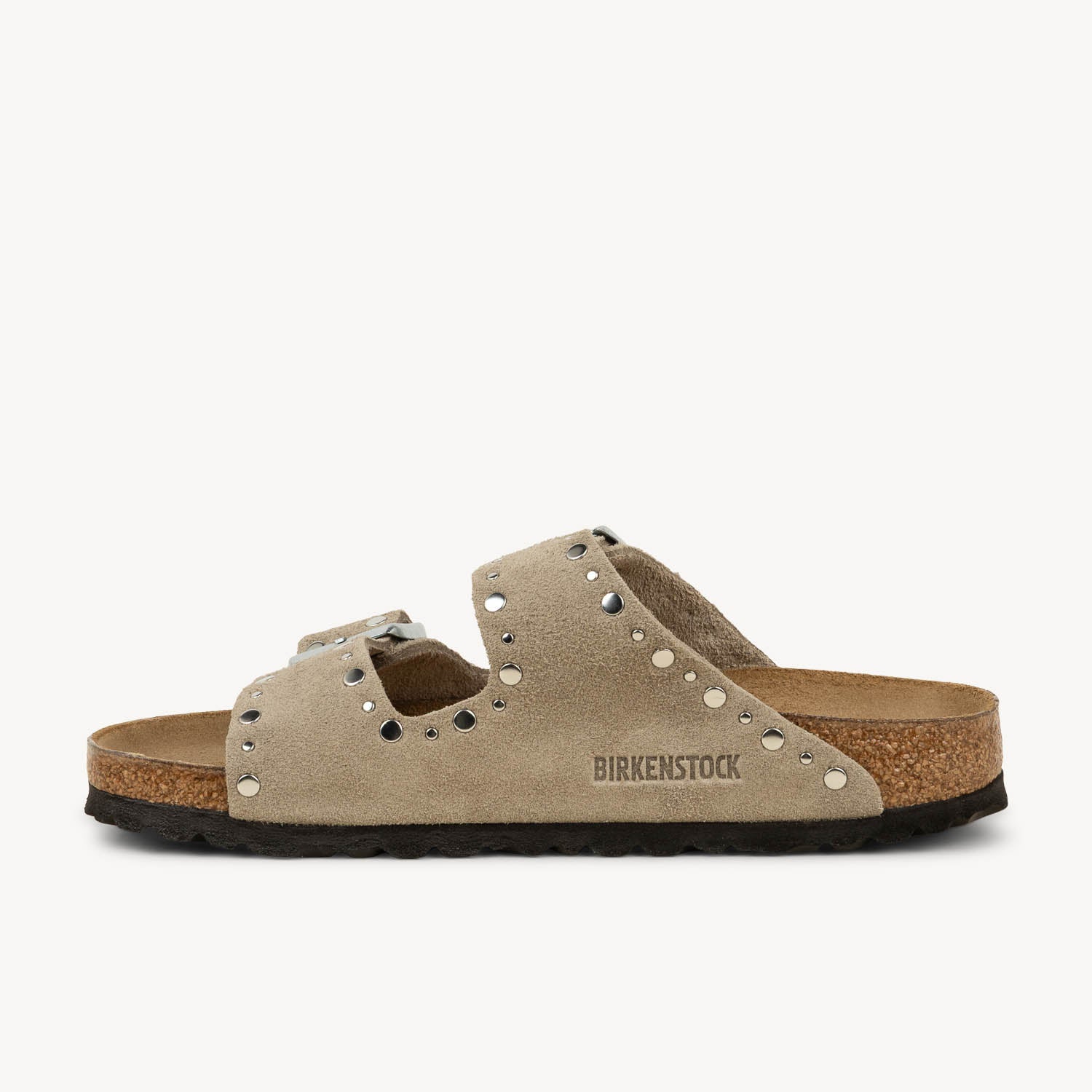 Mules Femme BIRKENSTOCK ARIZONA RIVET Beige