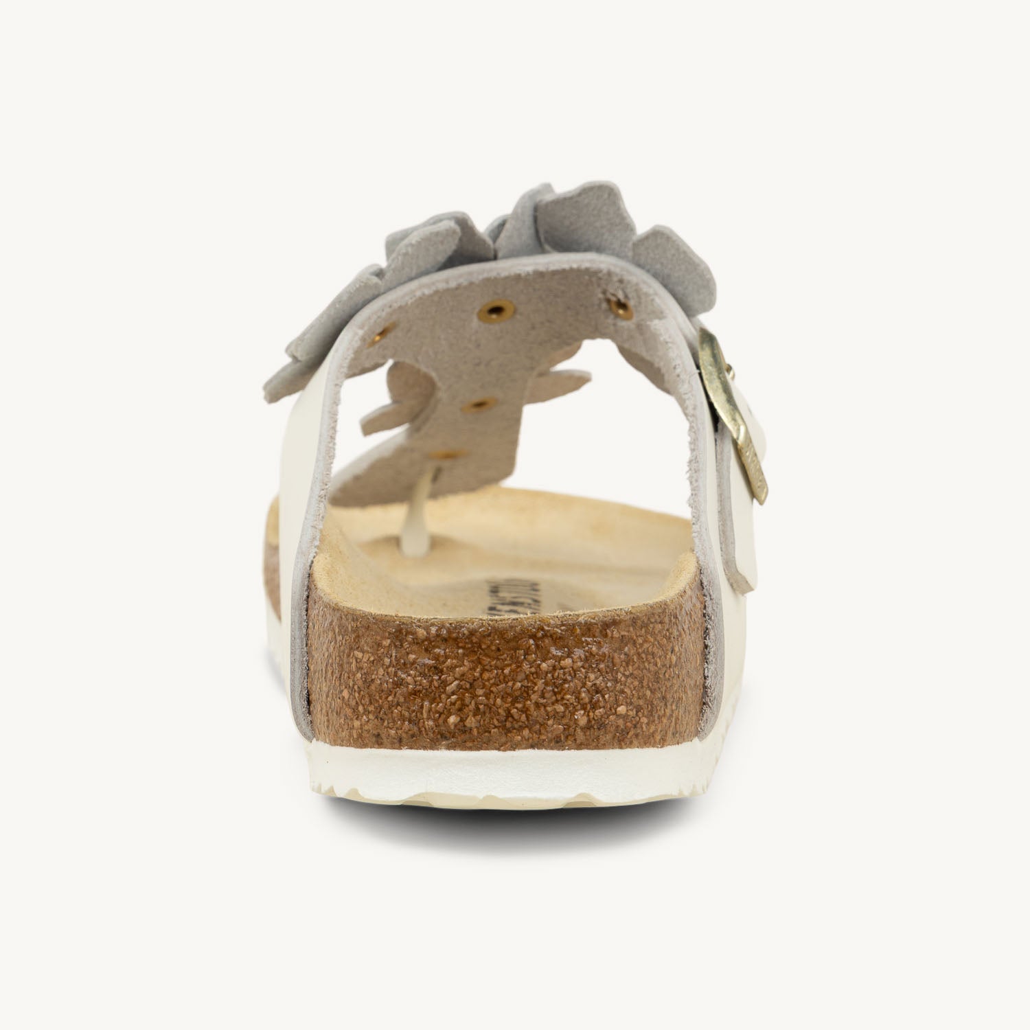 Mules Femme BIRKENSTOCK GIZEH FLORAL Blanc