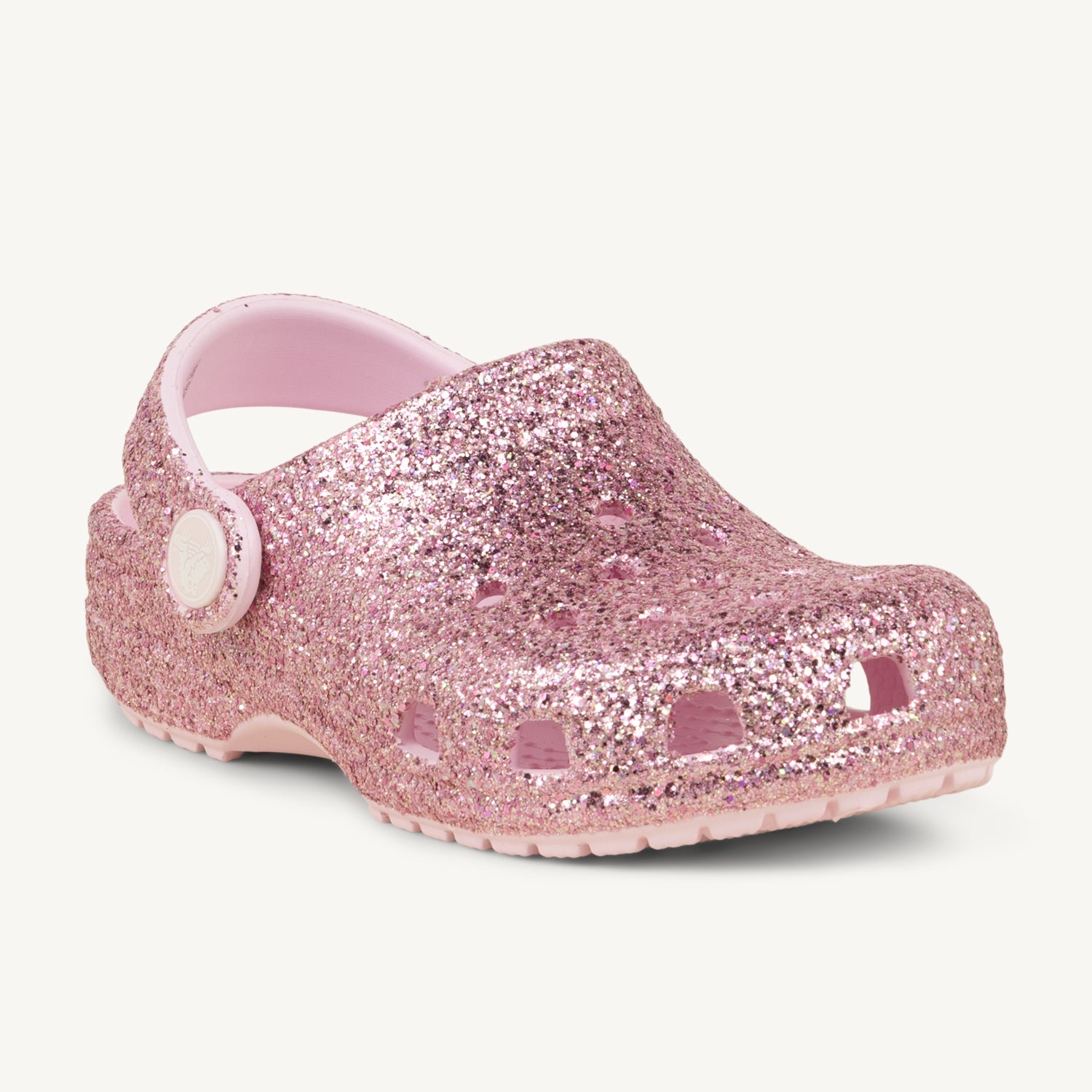 Tongs et Crocs Enfant CROCS CLASSIC CHUNKY GLITTER Rose