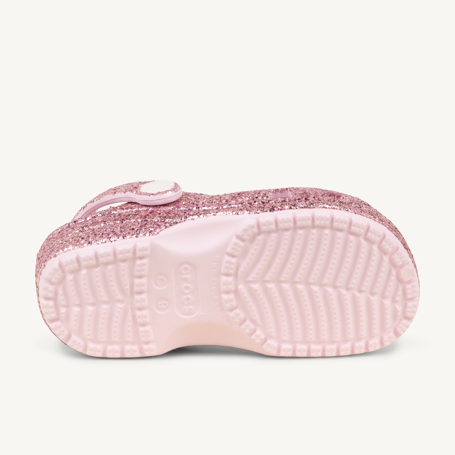 Tongs et Crocs Enfant CROCS CLASSIC CHUNKY GLITTER Rose