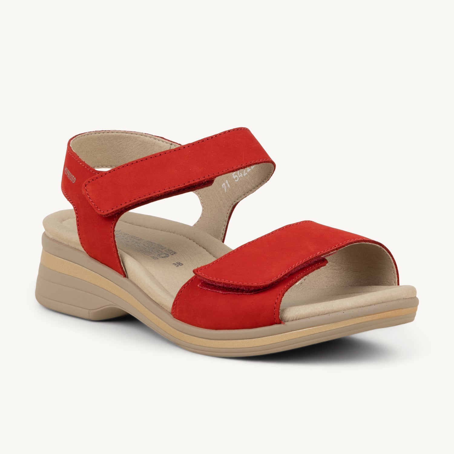 Sandales Femme MEPHISTO FLORALINE Rouge