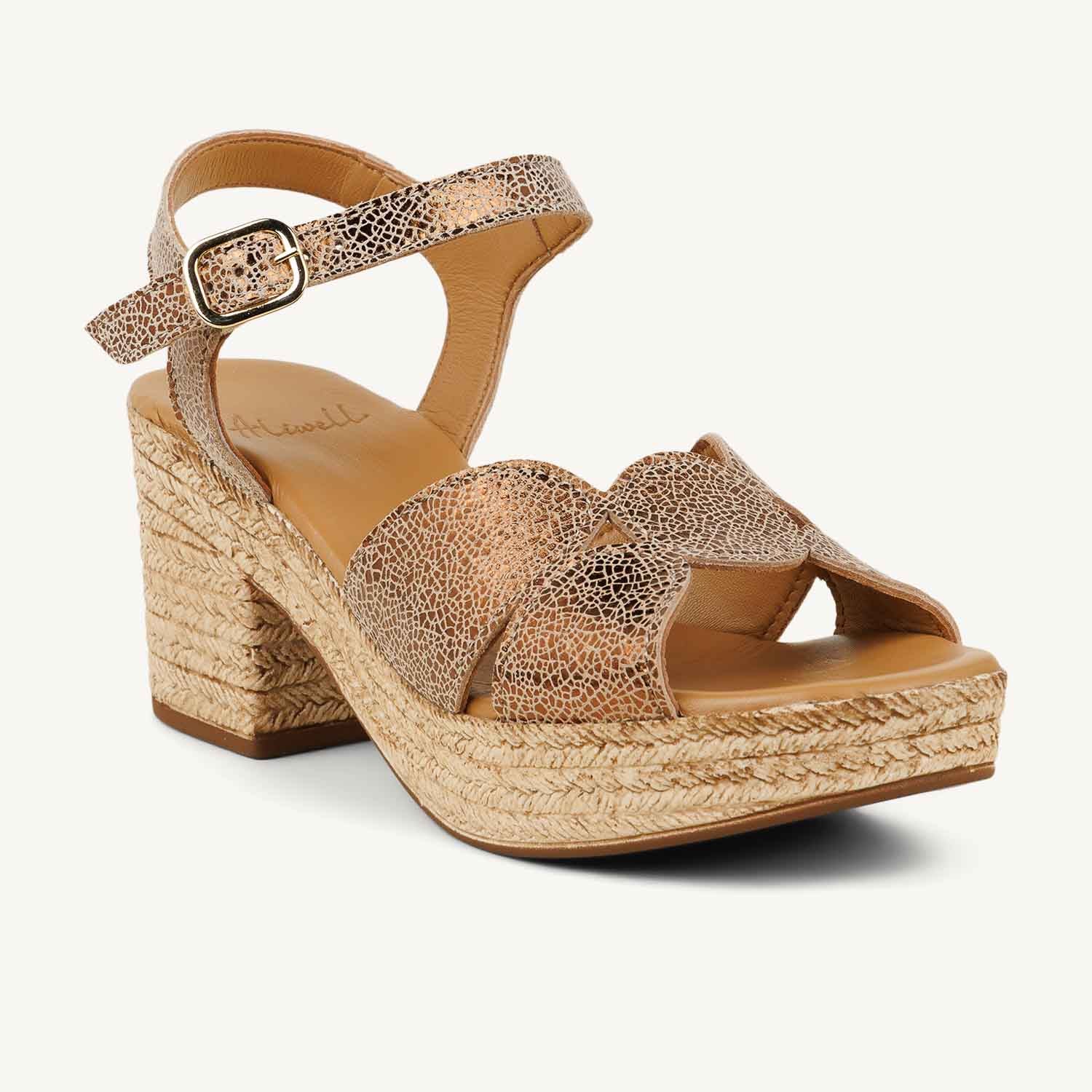 Sandales Femme ALIWELL MIKASA Or/Bronze