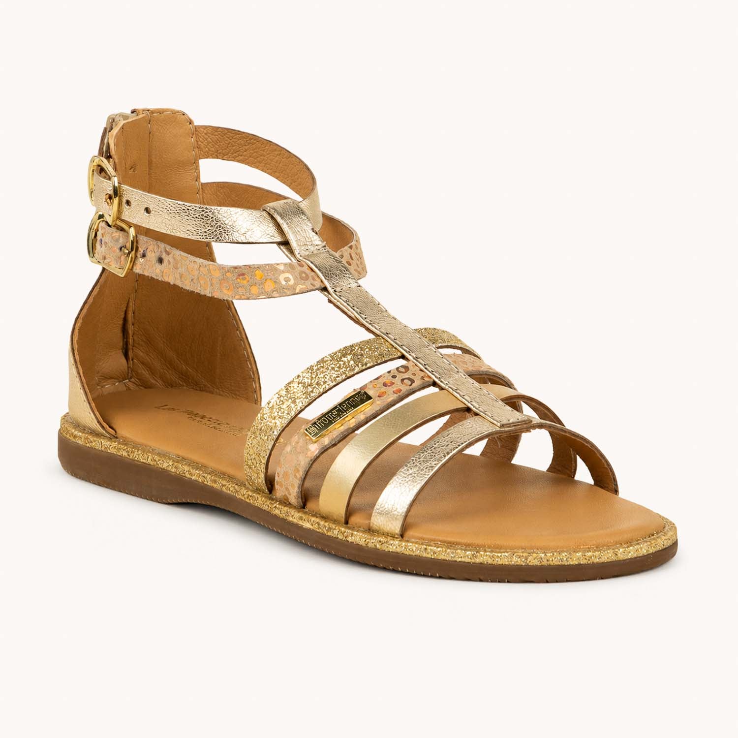Sandales Enfant LES TROPEZIENNES INIAME Or/Bronze