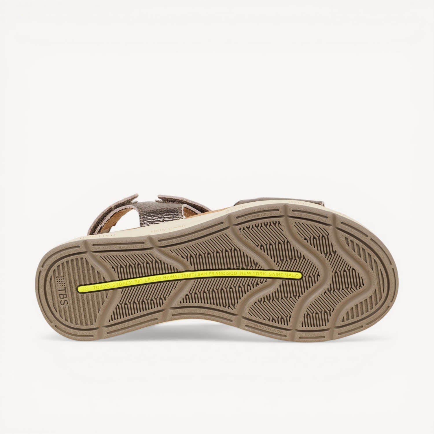 Sandales Femme TBS LOUISIE Or/Bronze