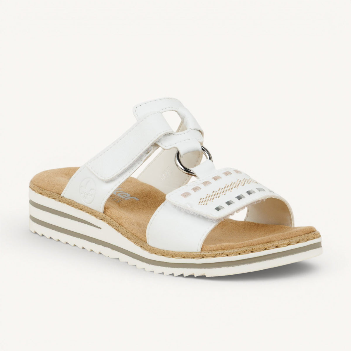 Mules Femme RIEKER V0636 - RIOTO Blanc