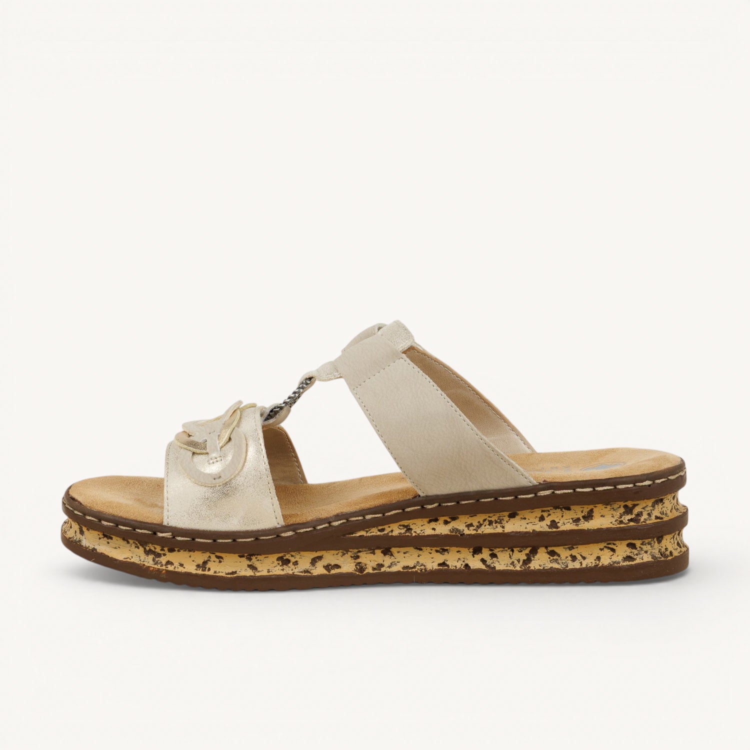 Mules Femme RIEKER 62936 - RIEO Beige