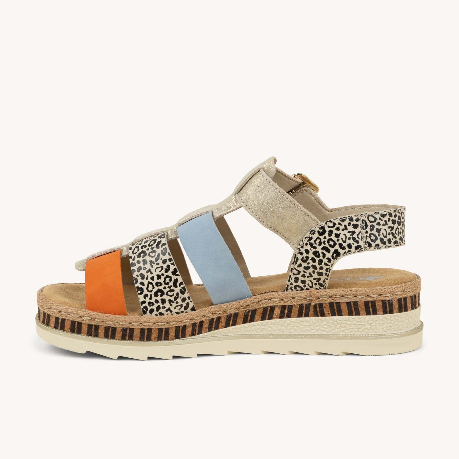 Sandales Femme RIEKER V7904 - RIEBOP Multicolore