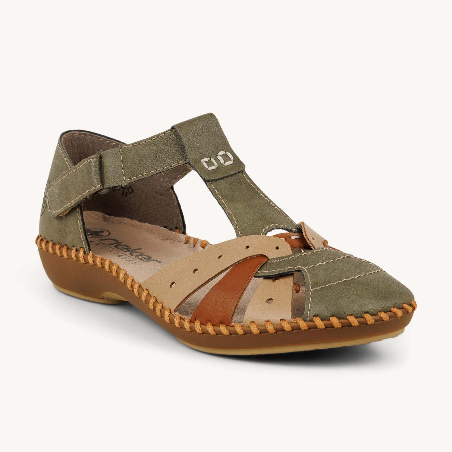 Sandales Femme RIEKER M1655 - RIEKITA Kaki