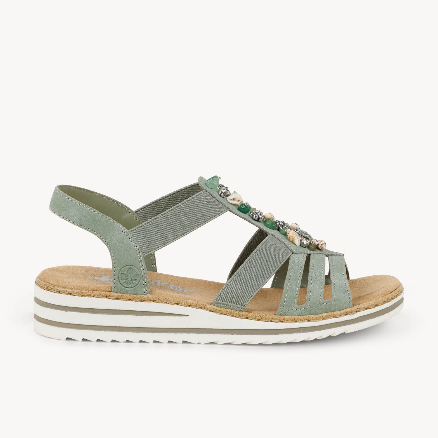 Sandales Femme RIEKER V0649 - RIELOSA Vert