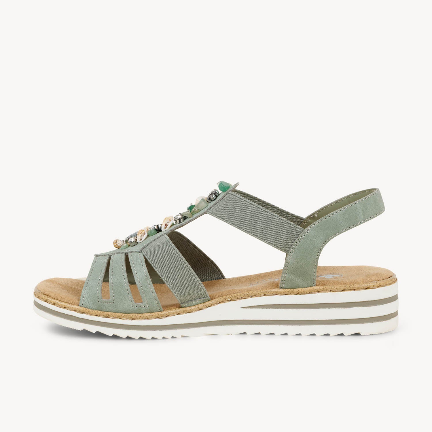 Sandales Femme RIEKER V0649 - RIELOSA Vert