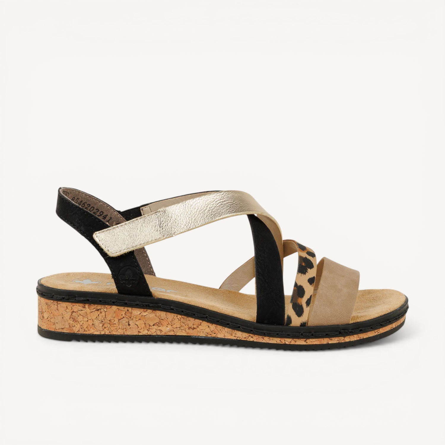 Sandales Femme RIEKER V3663 - RIELEOPARD Multicolore