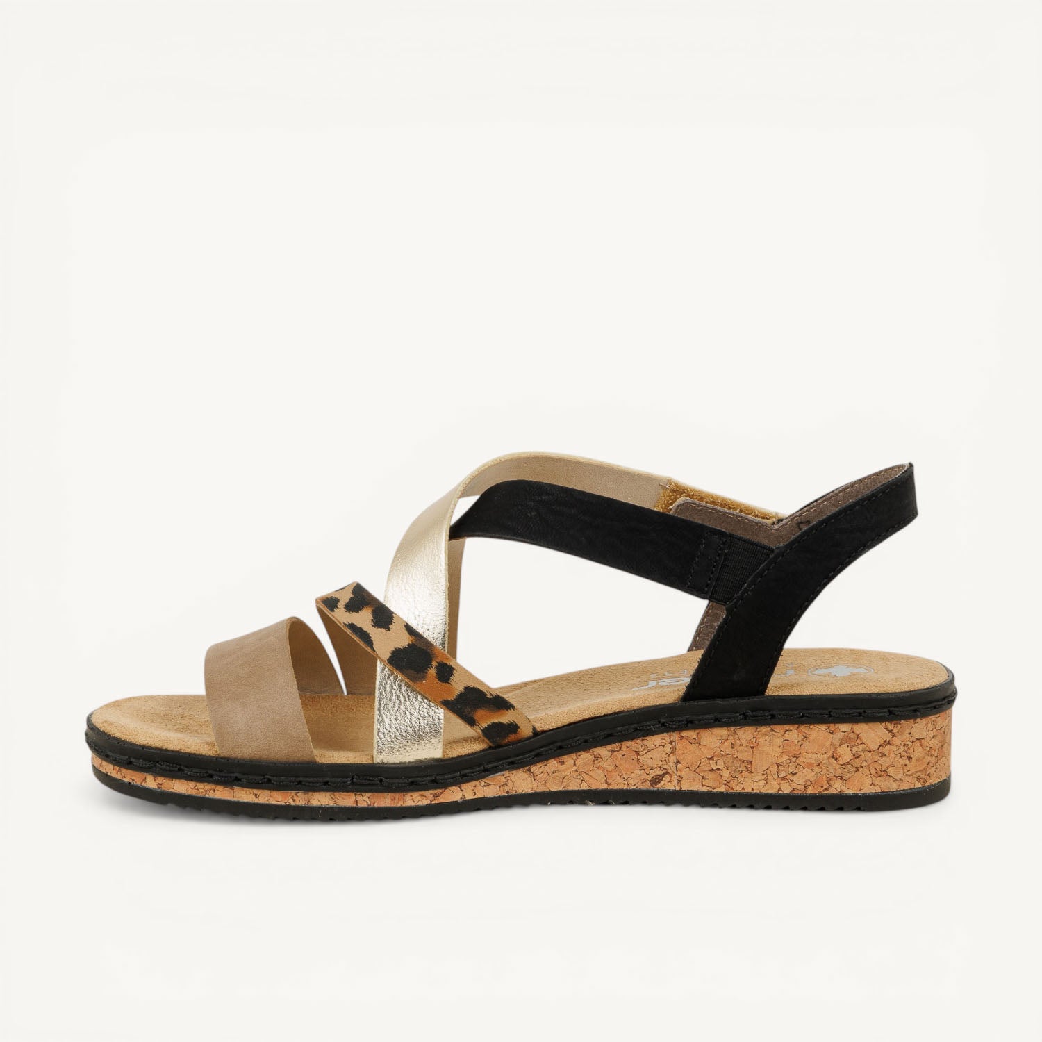 Sandales Femme RIEKER V3663 - RIELEOPARD Multicolore