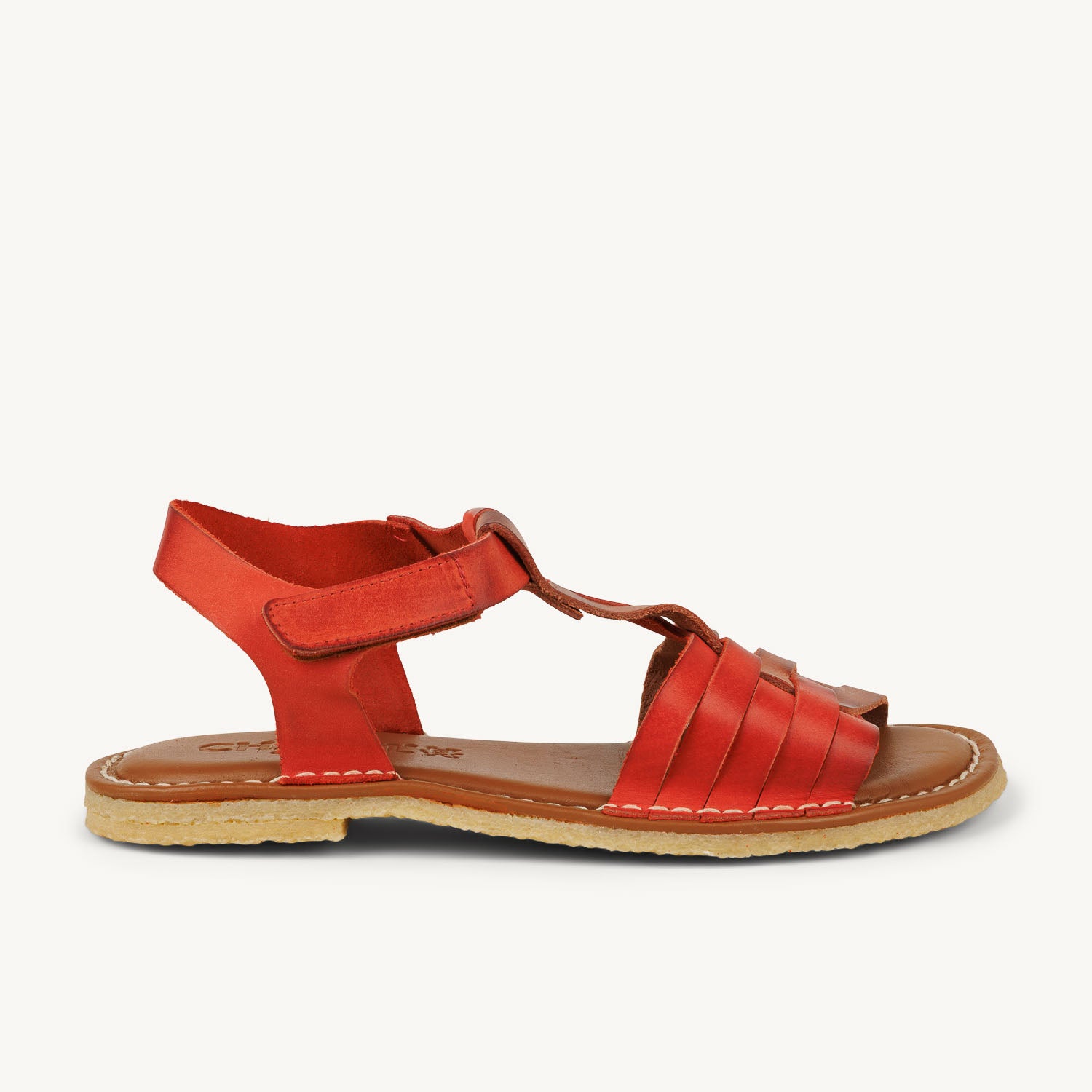 Sandales Femme CHACAL CHAON Rouge