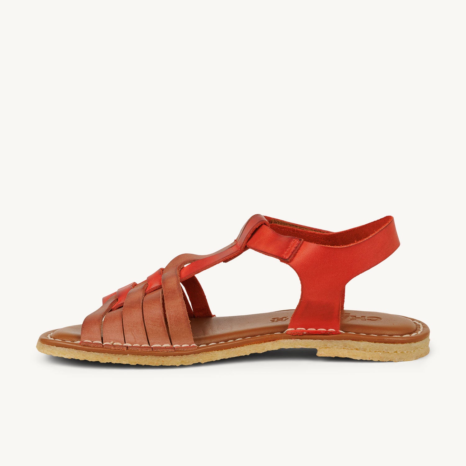 Sandales Femme CHACAL CHAON Rouge