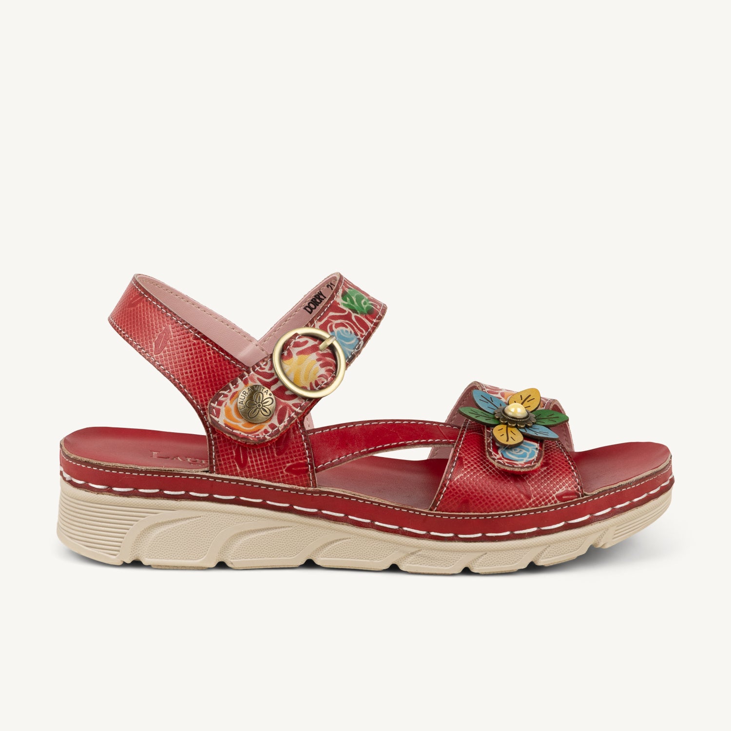 Sandales Femme LAURA VITA DORRY Rouge