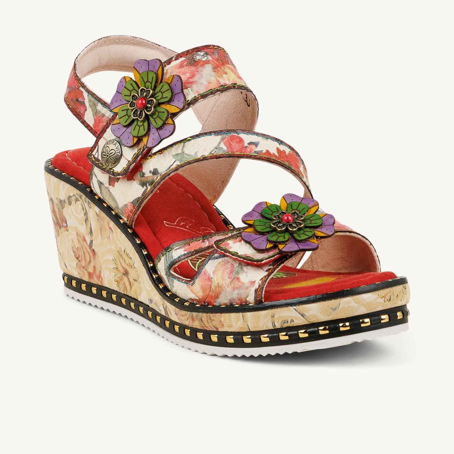 Sandales Femme LAURA VITA BALLON Rouge