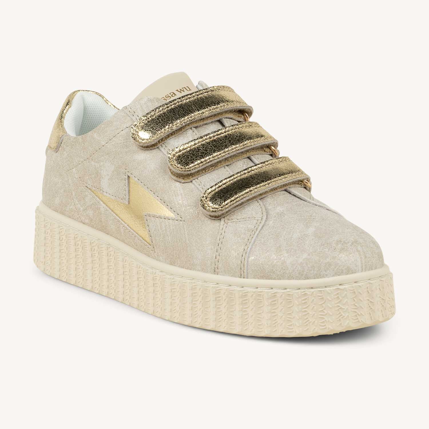 Baskets Femme VANESSA WU BK2830 MAGGIE ORIGINAL Or/Bronze