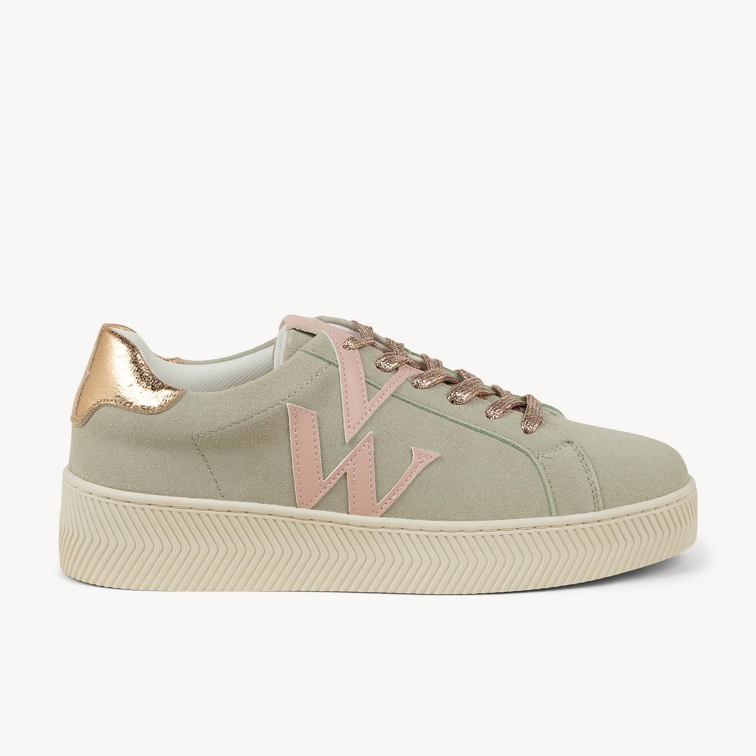 Baskets Femme VANESSA WU BK2840  JANE INITIALE Vert