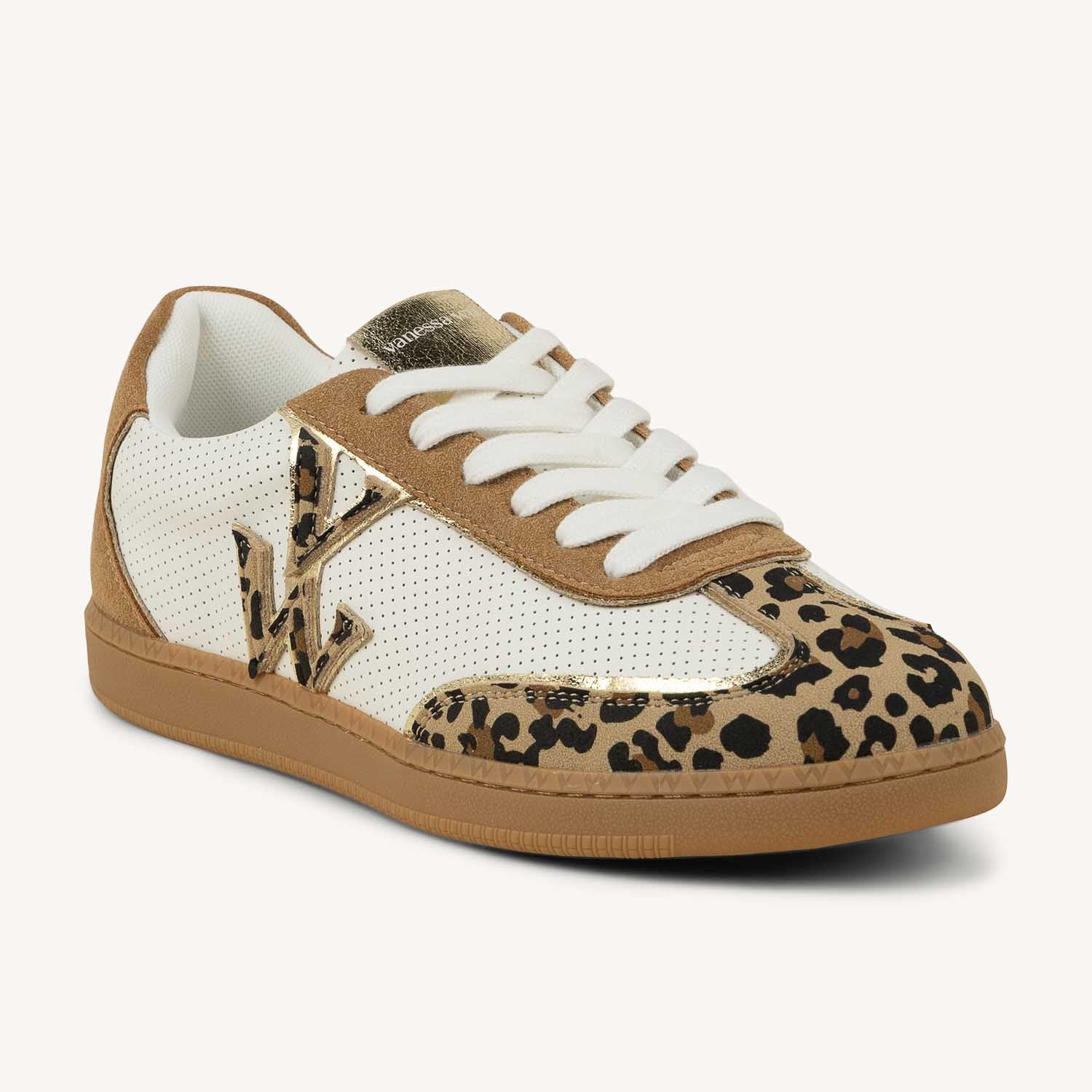 Baskets Femme VANESSA WU BK2843  AURA INITIALE Blanc