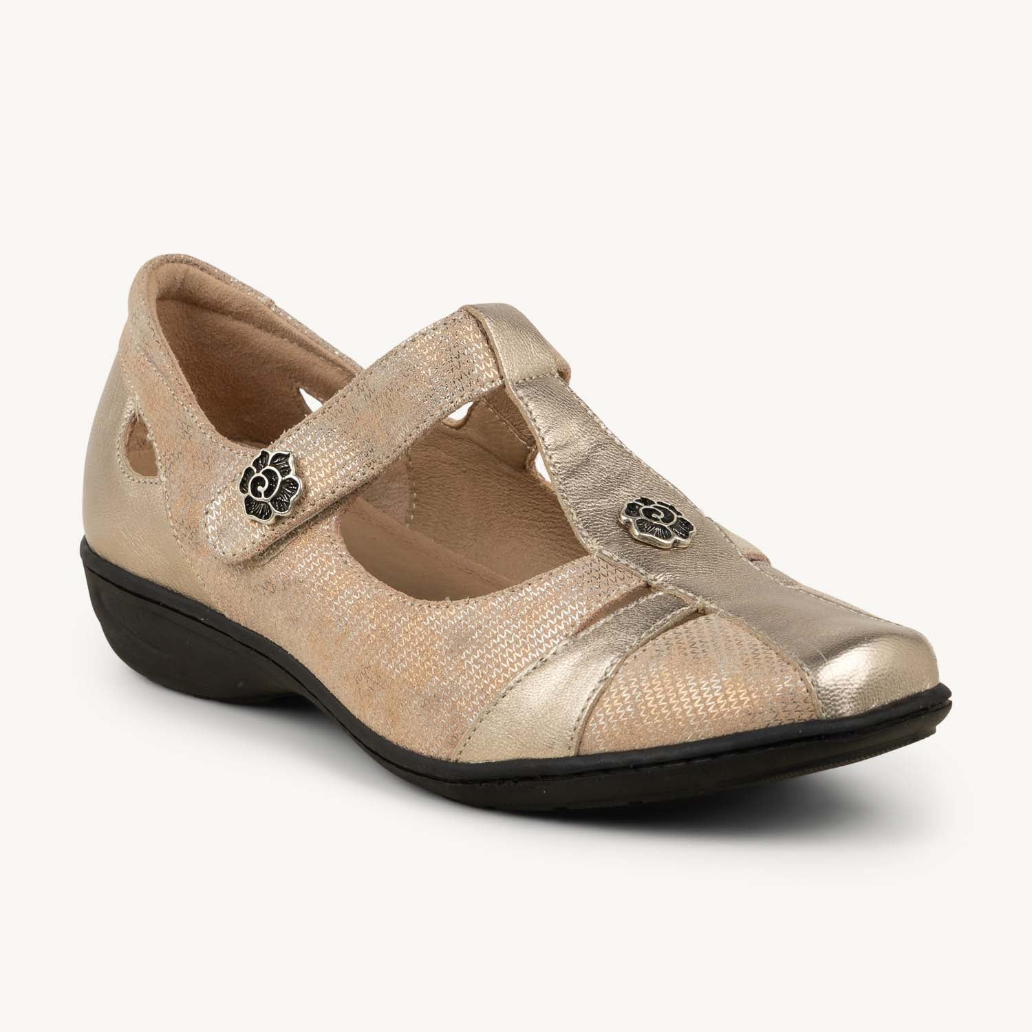 Ballerines et babies Femme GEOLLAMY INCISE Beige