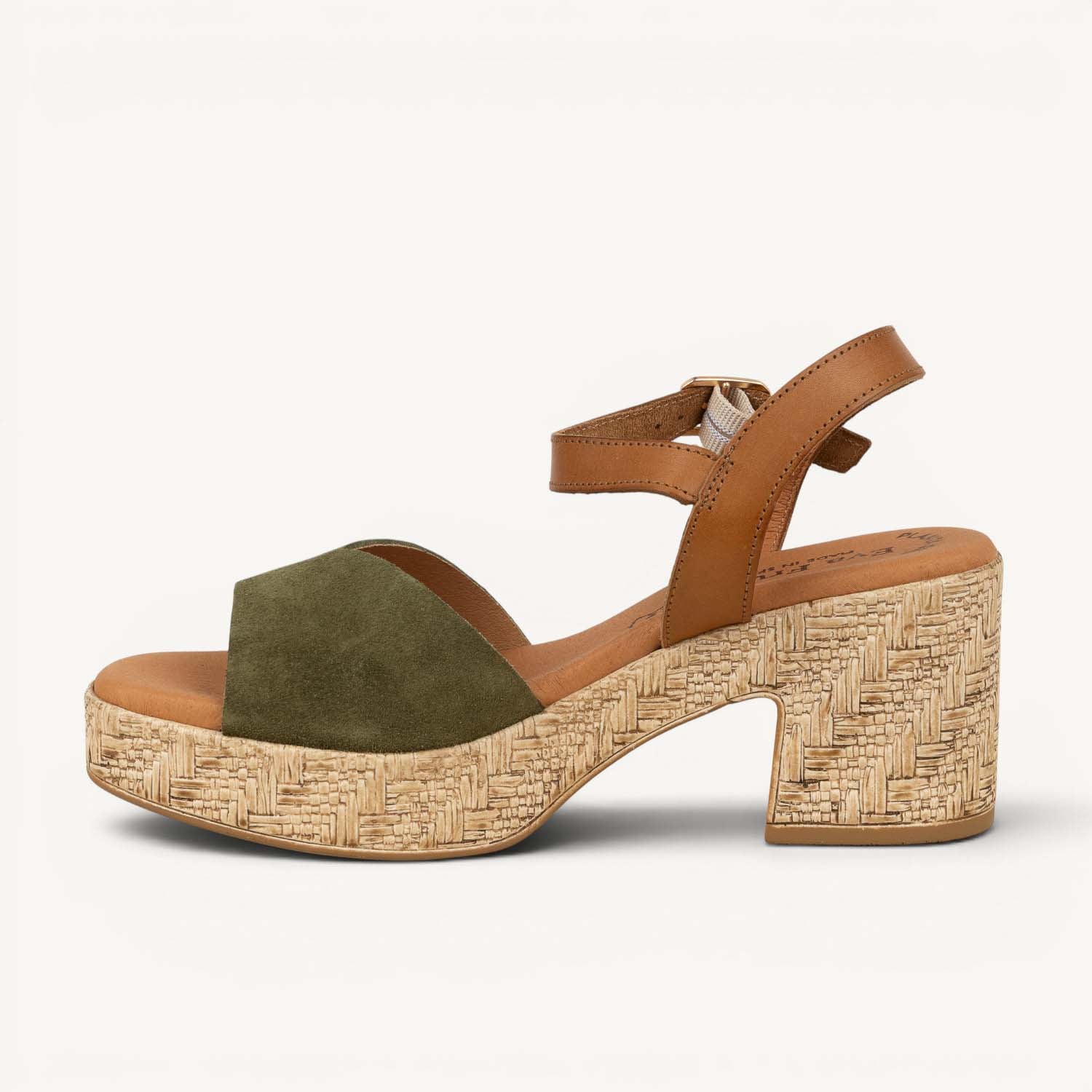 Sandales Femme EVA FRUTOS EVONO Kaki