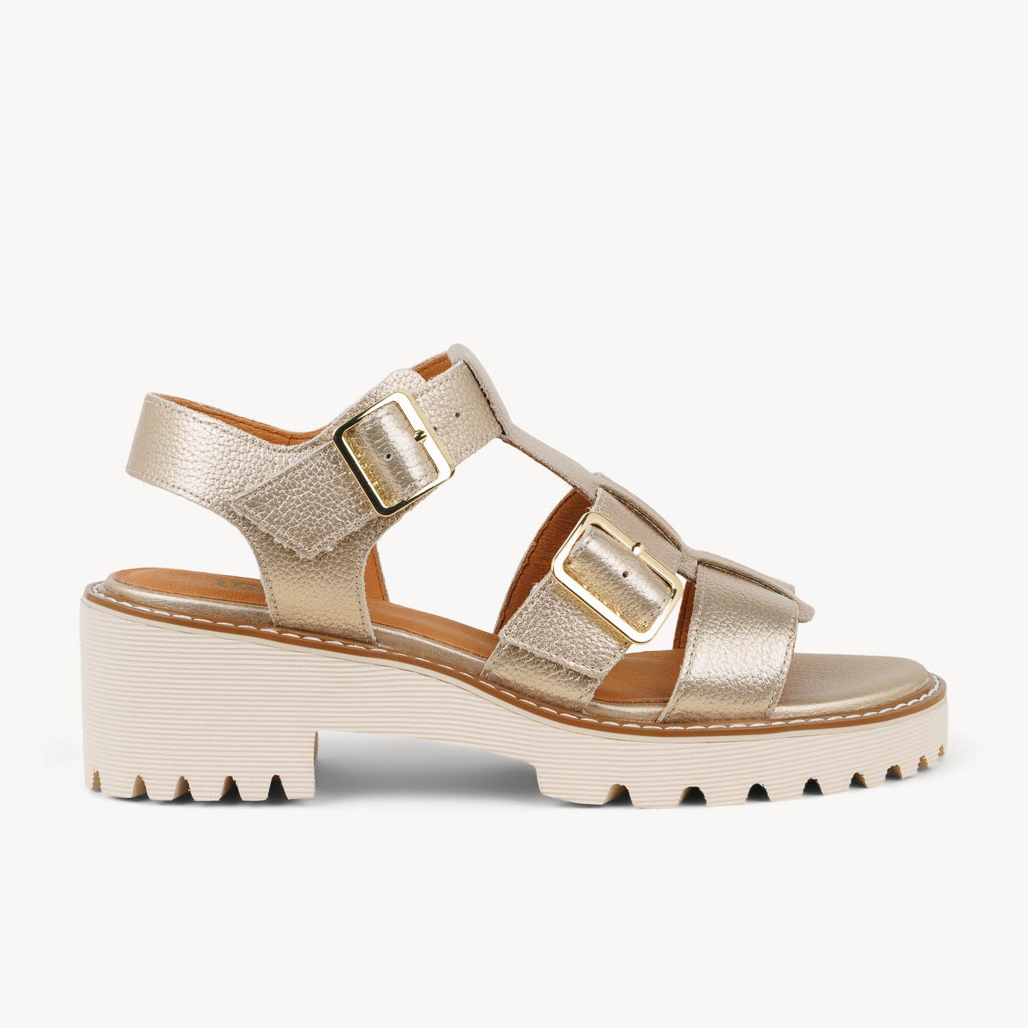 Sandales Femme FUGITIVE BOVAL Or/Bronze