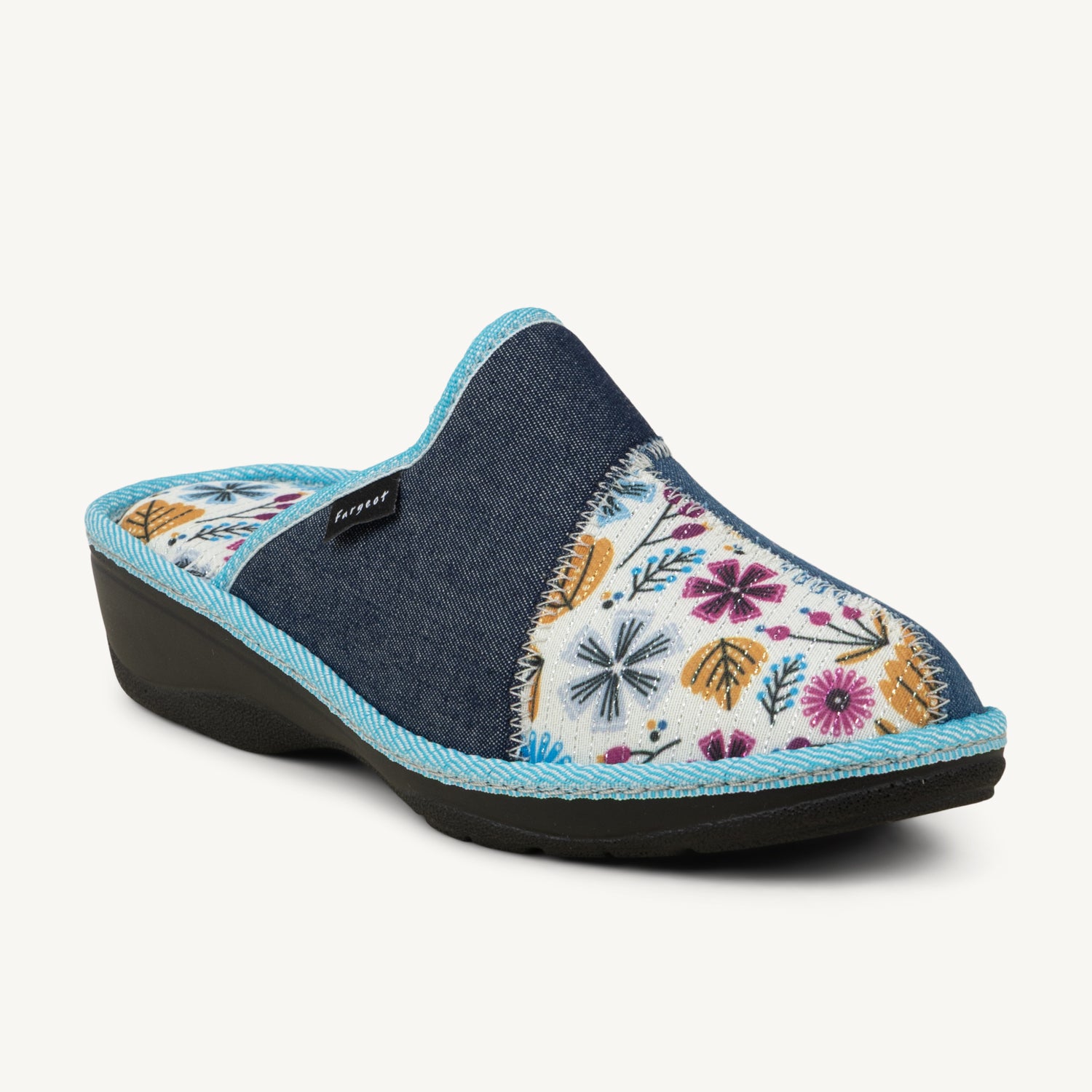 Chaussons Femme FARGEOT PIANOLA Bleu