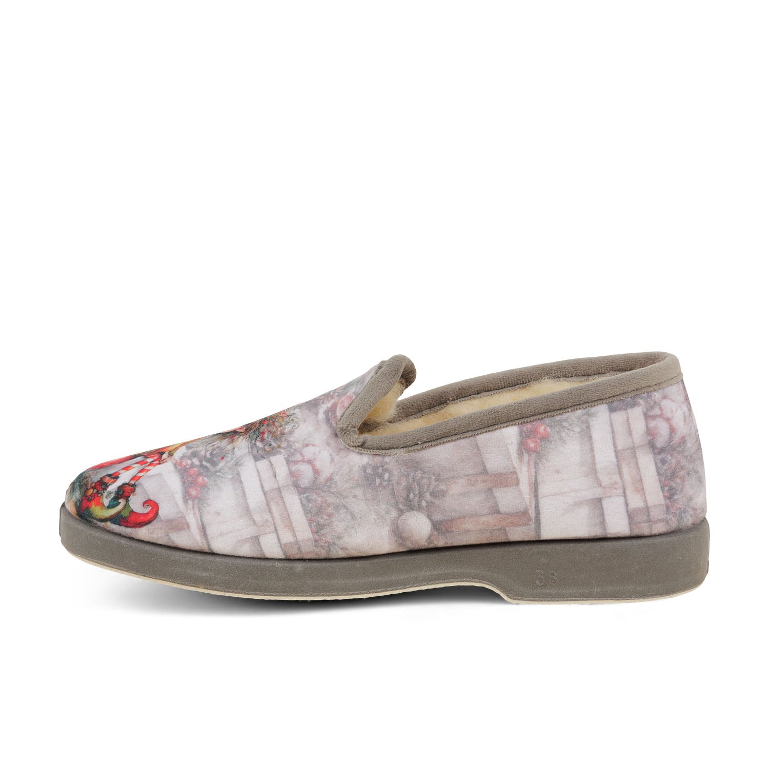 Chaussons Femme LA MAISON DE L'ESPADRILLE LUTIN CHAR Gris