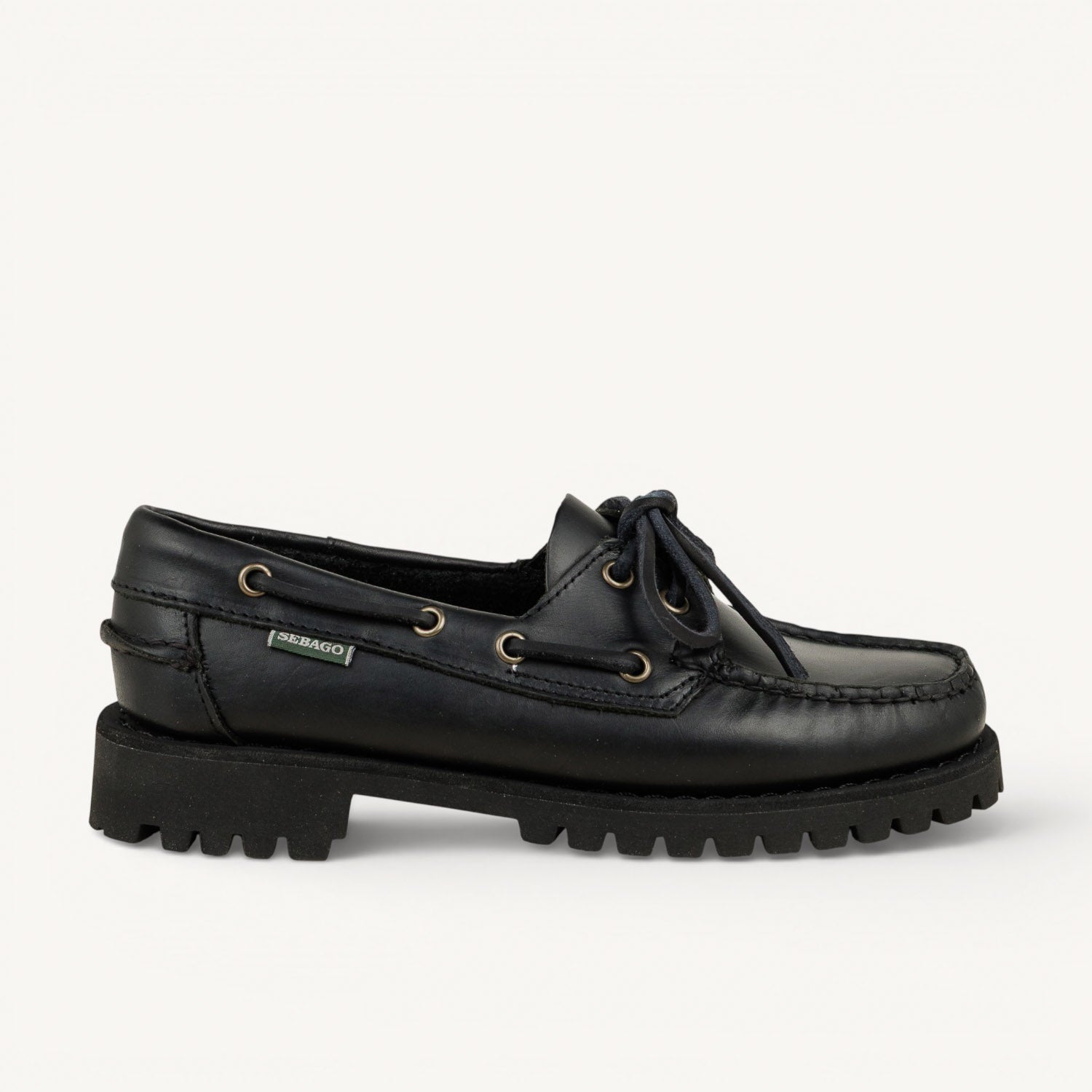 Chaussures bateau Femme SEBAGO RANGER WAXY WOMAN Noir