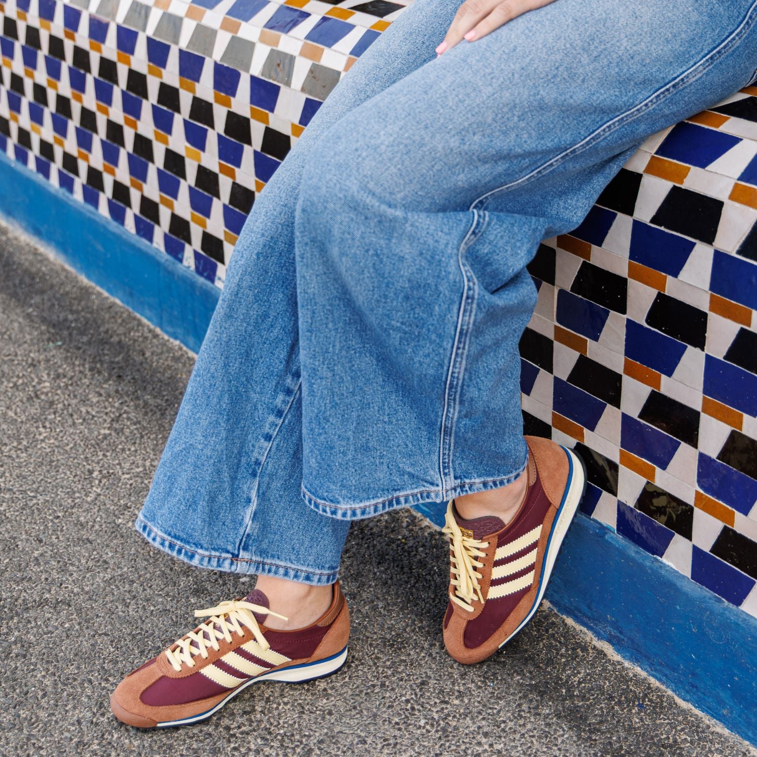Sneakers SL 72 ADIDAS Femme Marron