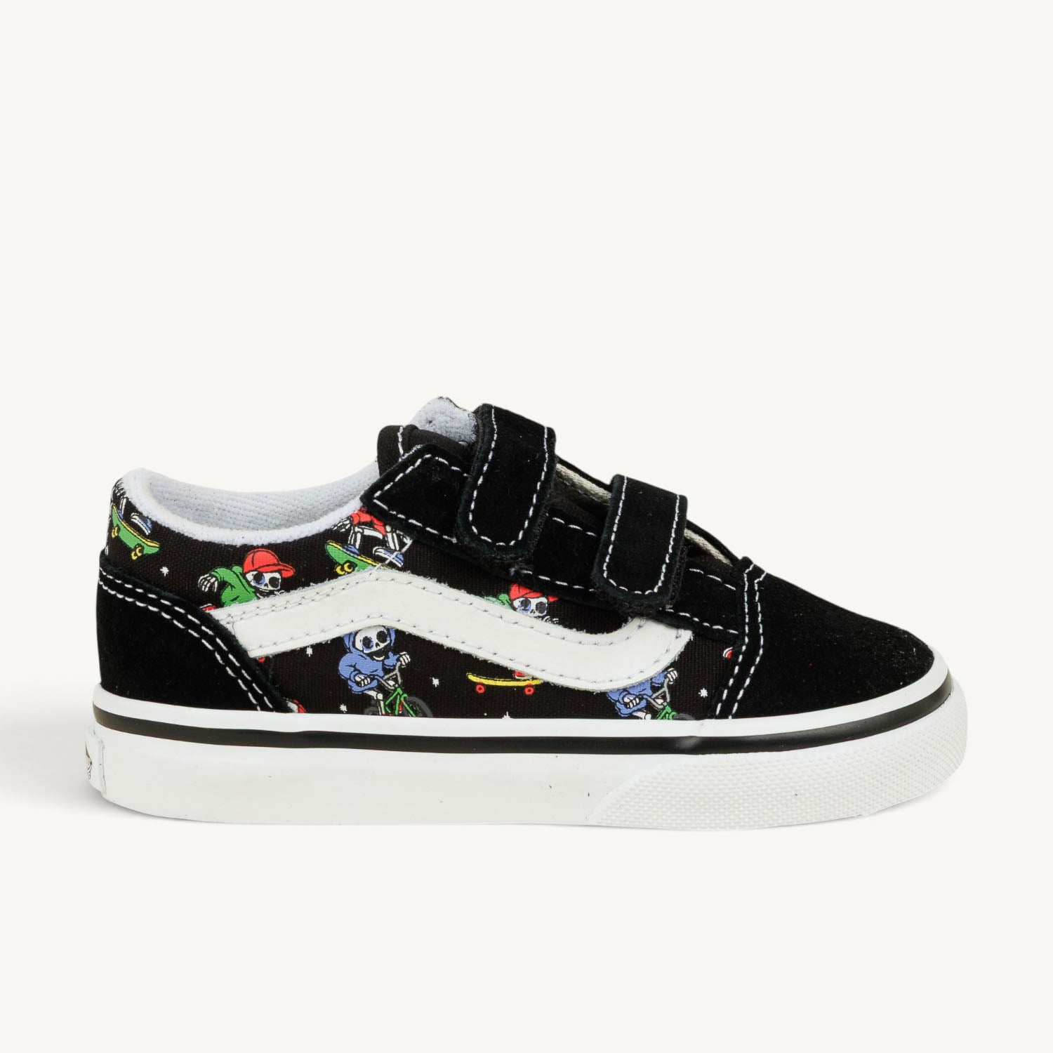 Sneakers Enfant VANS OLD SKOOL V GLOW Noir