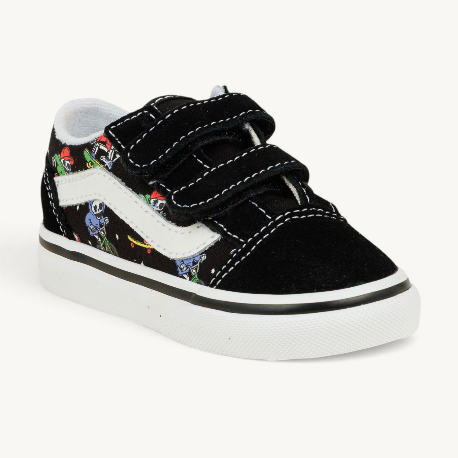 Sneakers Enfant VANS OLD SKOOL V GLOW Noir