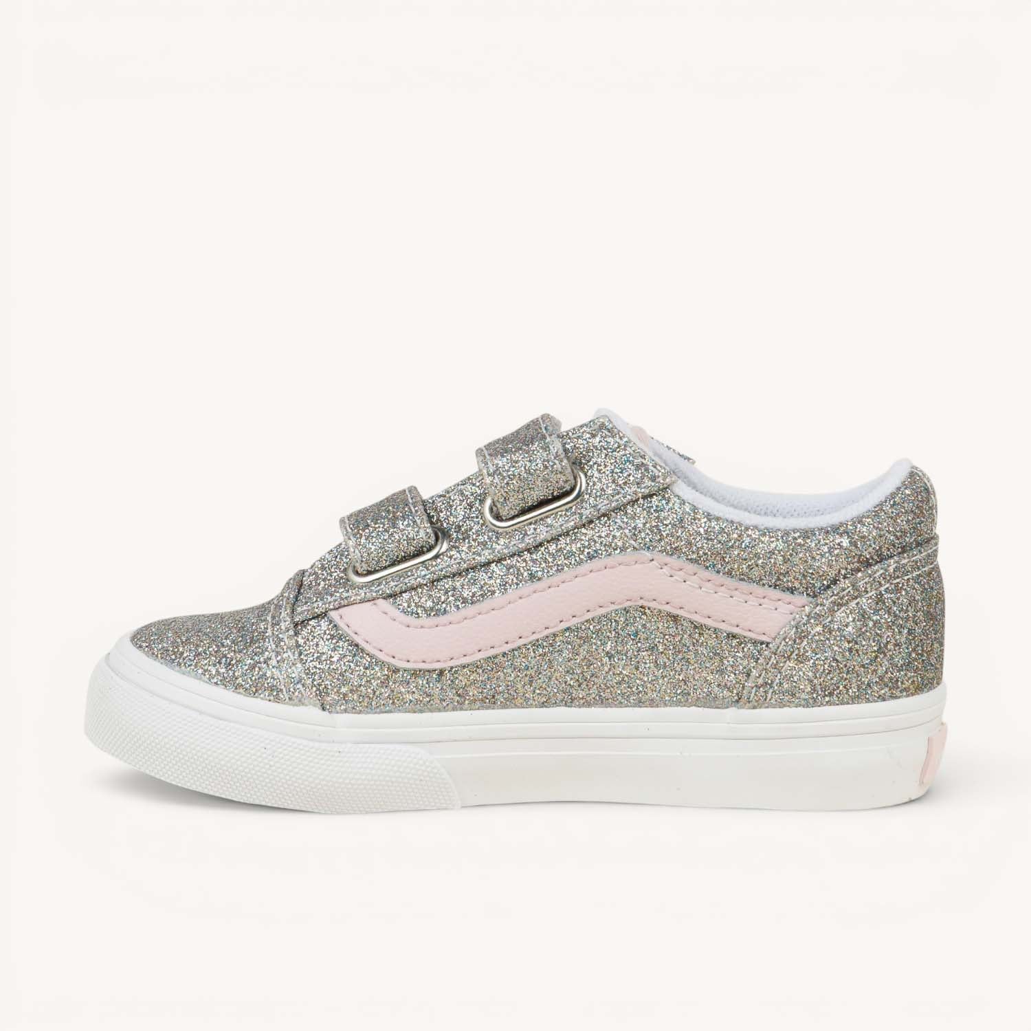 Sneakers Enfant VANS OLD SKOOL V GLITTER Gris