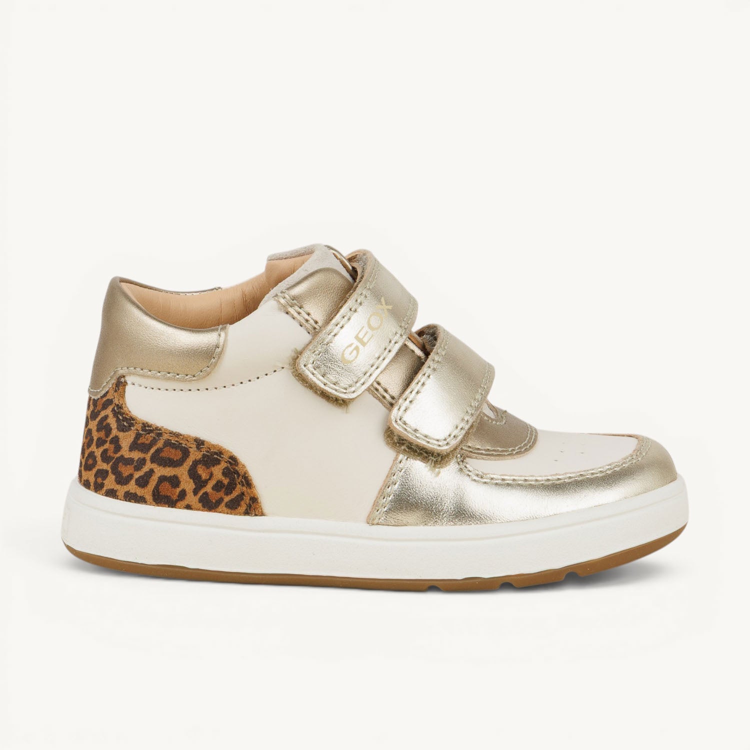 Chaussures montantes Enfant GEOX BIGLIA GIRL Premiers Pas Or/Bronze
