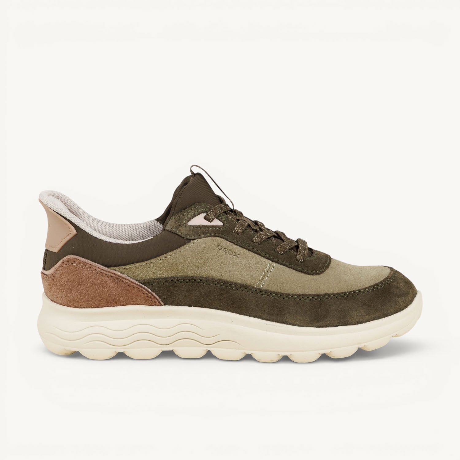 Baskets Femme GEOX SPHERICA PLUS Kaki