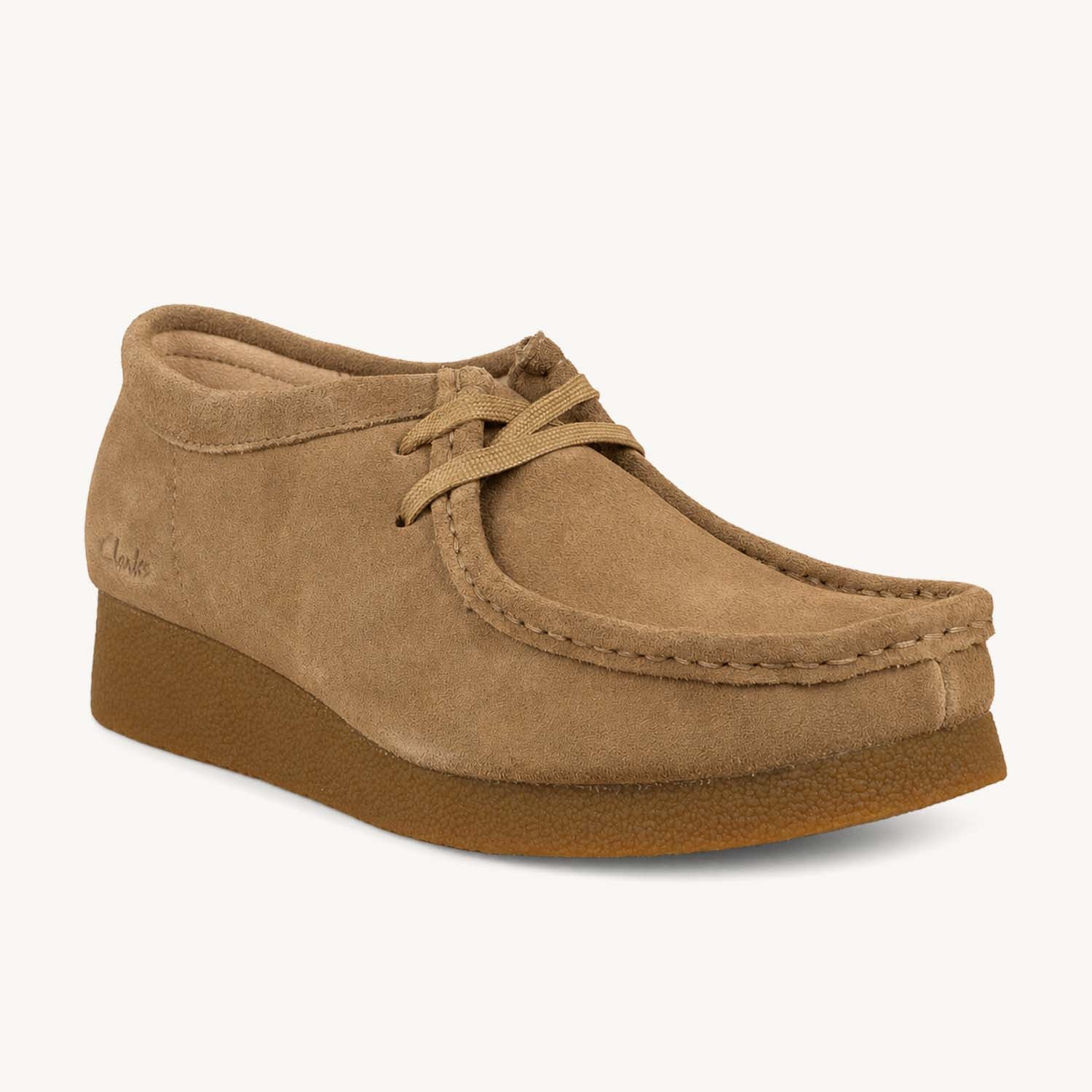 Derbies Femme CLARKS WALLABEE EVO Beige