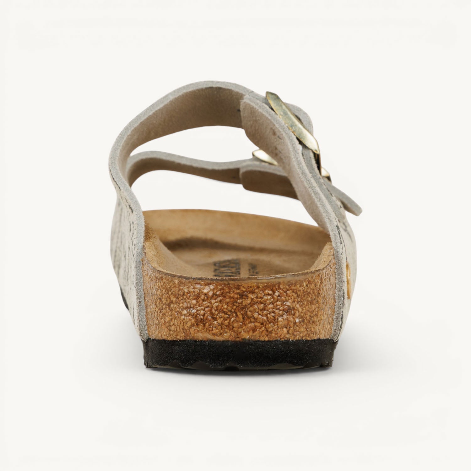 Mules Femme BIRKENSTOCK ARIZONA RIVET LOGO SNAKE OYSTER Beige
