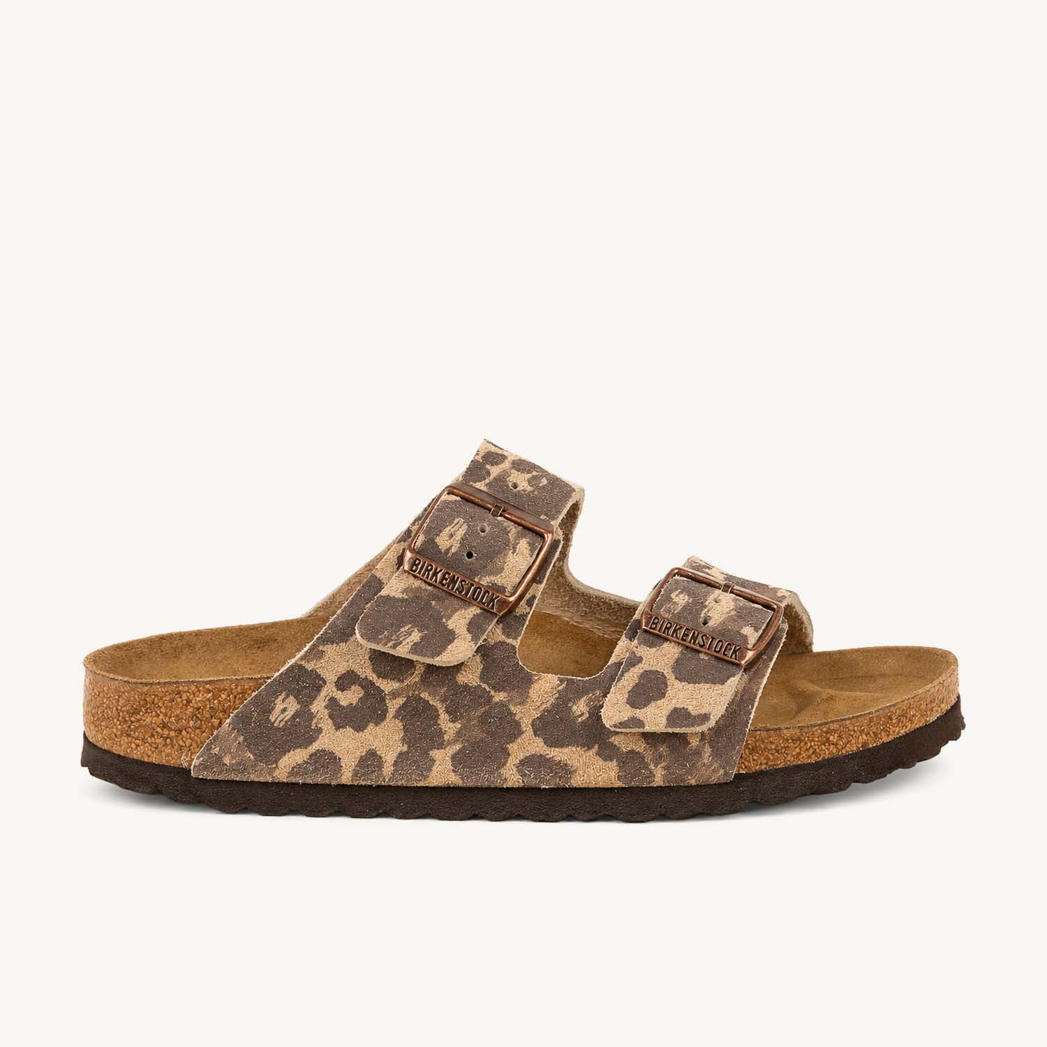 Mules Femme BIRKENSTOCK Arizona SUEDE Leo Sandcastle Beige