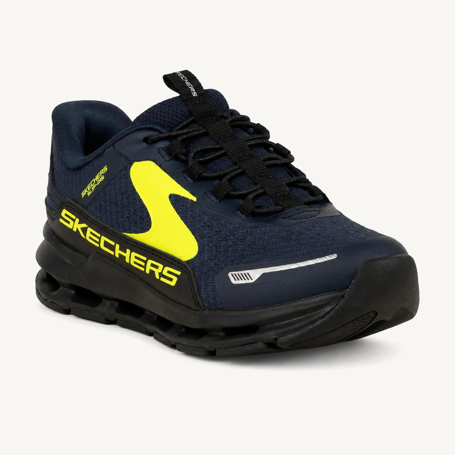 Baskets Enfant SKECHERS GLIDE STEP SLIP INS Bleu