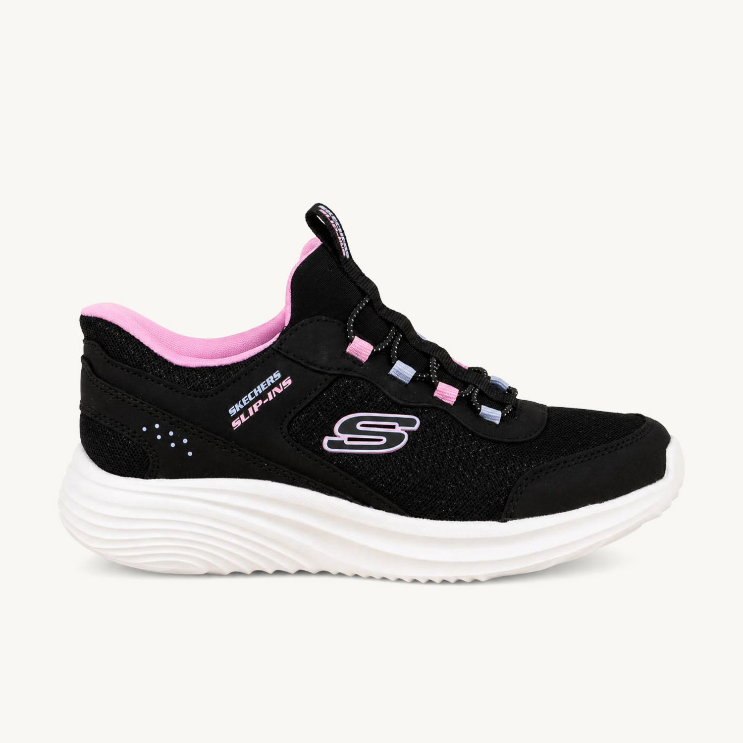 Baskets Enfant SKECHERS BOUNDER PRO SLIP INS Noir