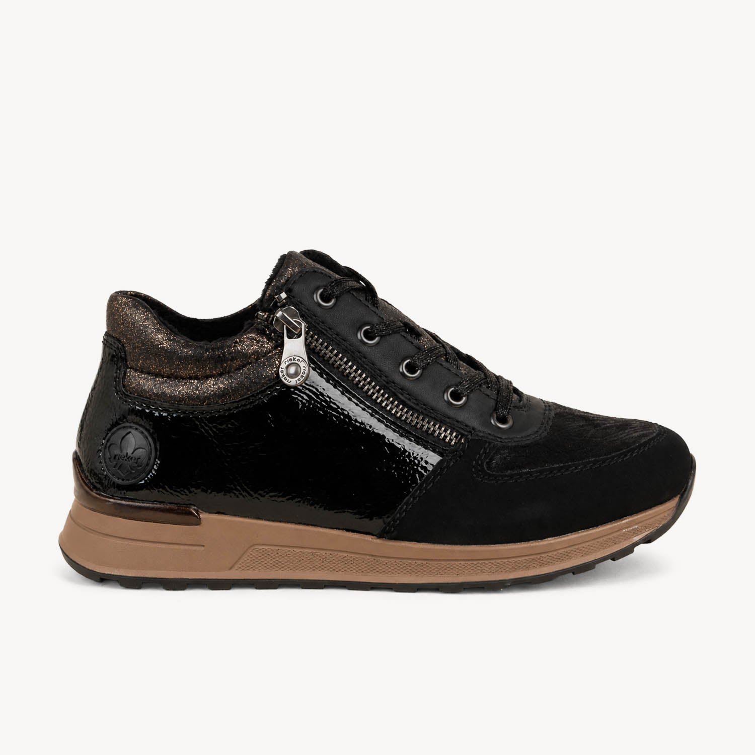 Baskets Femme RIEKER N1407 - RIEMO Noir