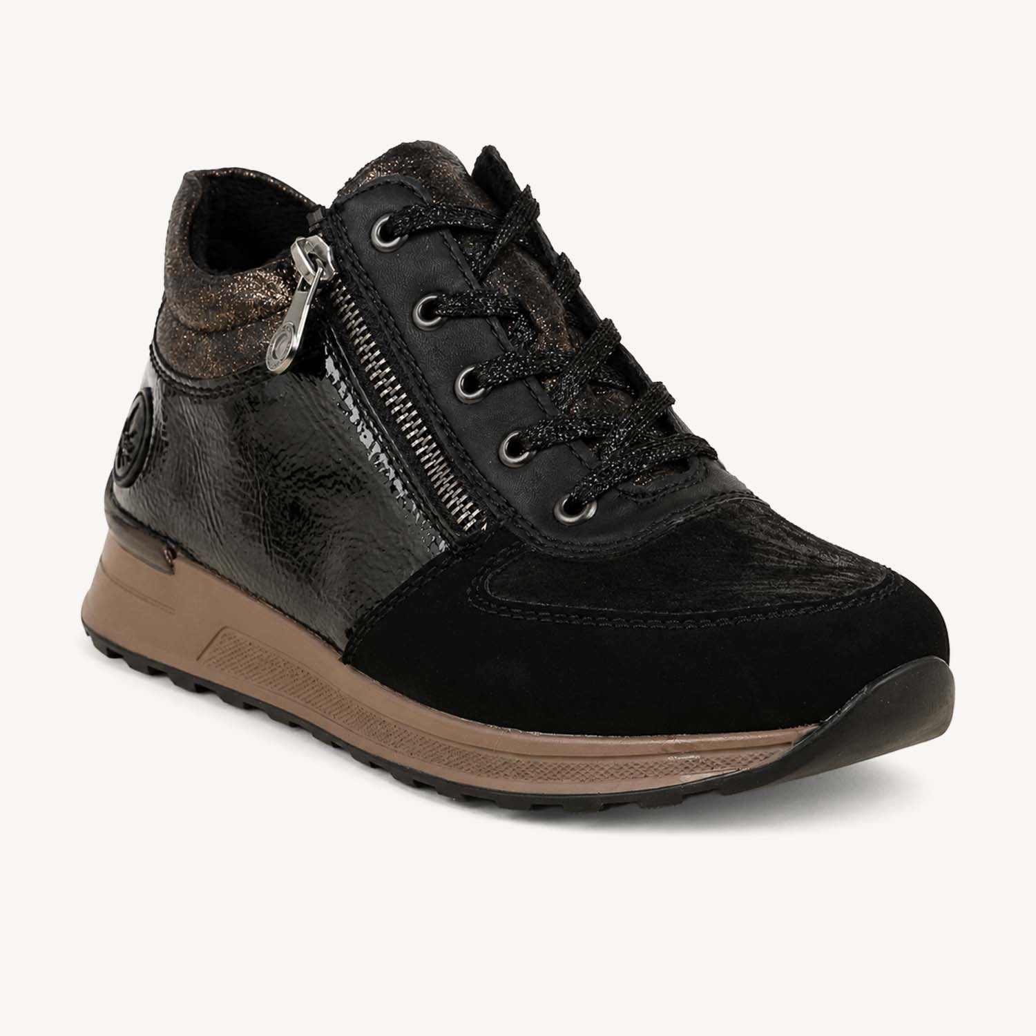 Baskets Femme RIEKER N1407 - RIEMO Noir