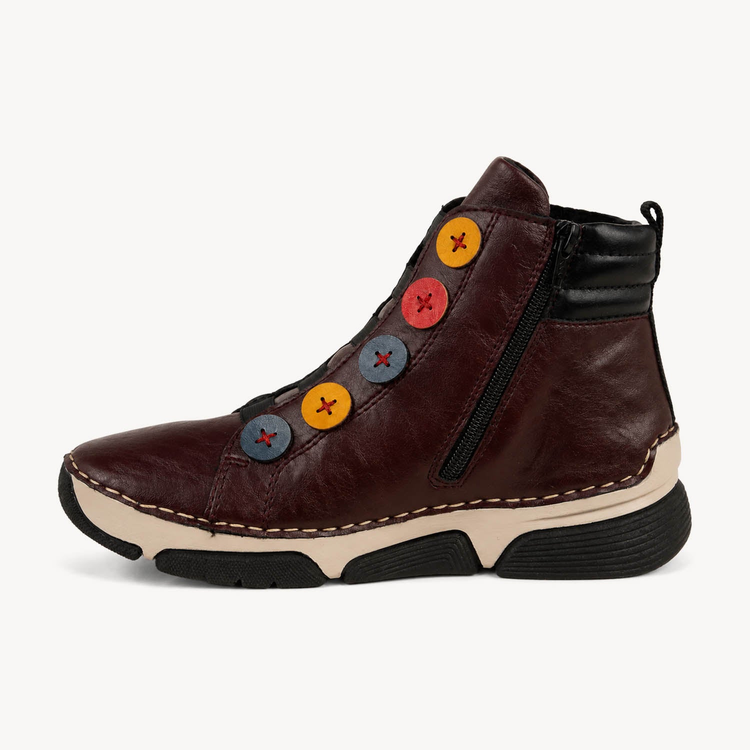 Boots et bottines Femme RIEKER 45977 - RIBOUT Bordeaux