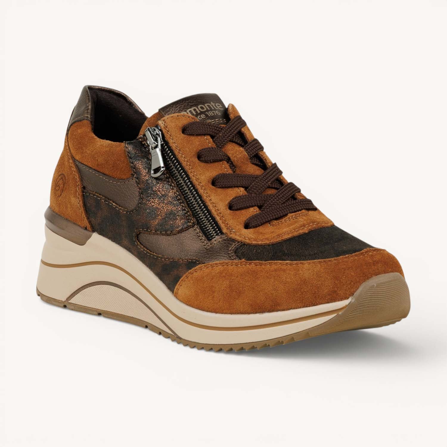 Baskets Femme REMONTE D0T23 - REVERTE Marron