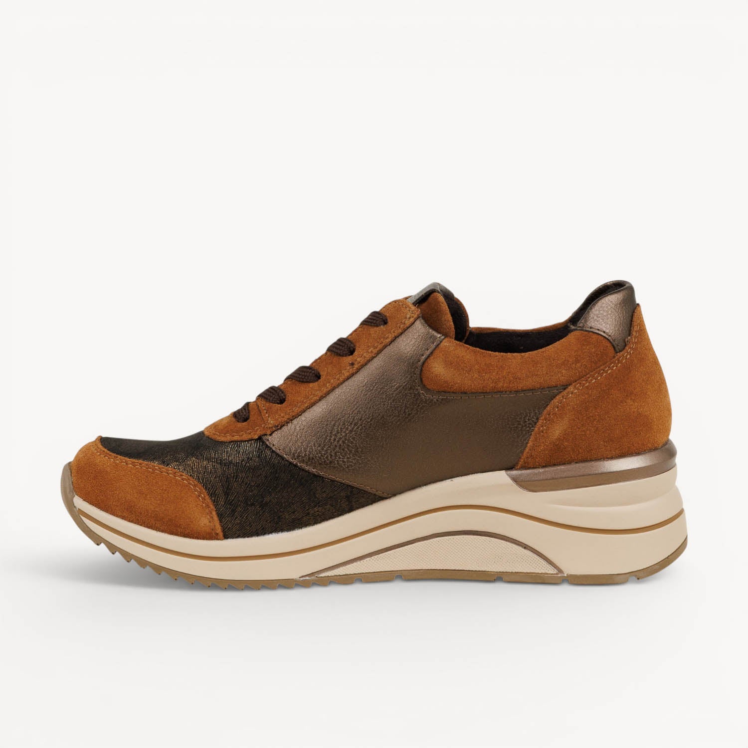 Baskets Femme REMONTE D0T23 - REVERTE Marron
