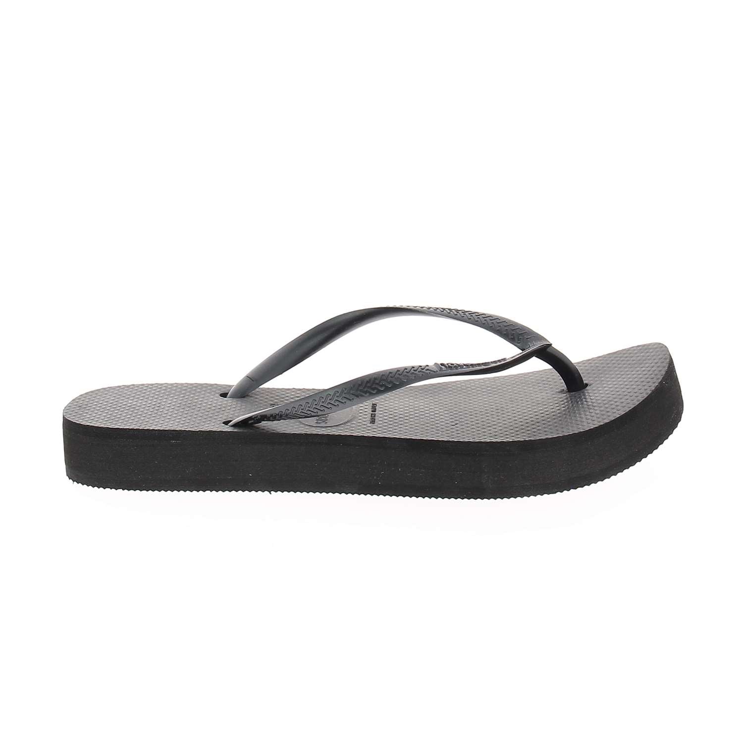 Tongs et crocs Femme HAVAIANAS SLIM PLATFORM Noir