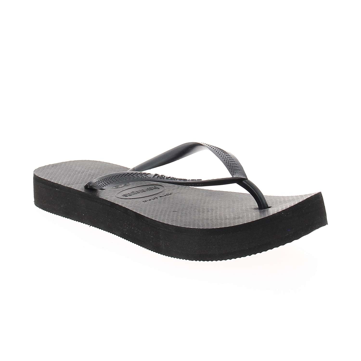 Tongs et crocs Femme HAVAIANAS SLIM PLATFORM Noir